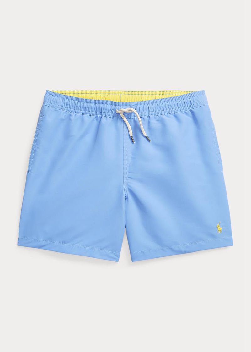 Szorty Polo Ralph Lauren Chłopięce Niebieskie 6-14 Lata Traveller Pływanie Trunk 537862-KWZ